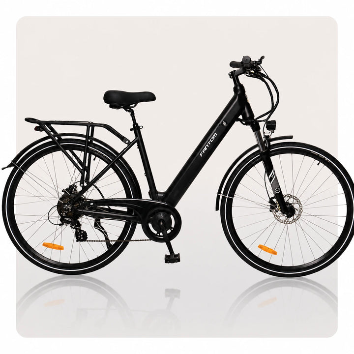 Fantom K30 Elcykel - Svart Färg - 2026 Modell - Årets Prisvärdaste City Pendlar E-Bike!